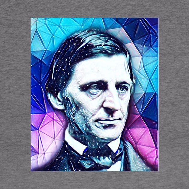 Ralph Waldo Emerson Snowy Portrait | Ralph Waldo Emerson Artwork 5 by JustLit